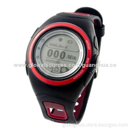 Heart rate watch with speedometer, calorie and distance calculator